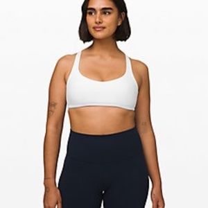 Lululemon White Energy Bra, Size 12